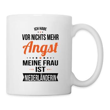 My wife is Dutch - gift idea humor - Mug - white - Right