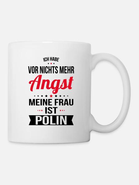 My Wife Is Polish - Gift Idea Humor - Mug - white