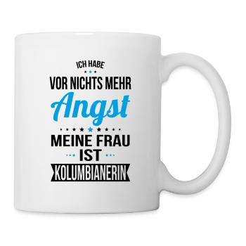 My wife is Colombian - gift idea humor - Mug - white - Right