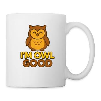 I’m Owl Good – Calm and Wise Owl - Mug - white - Right