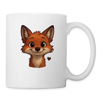 Happy Fox – clever & charmant - Tasse - Weiß - Rechts