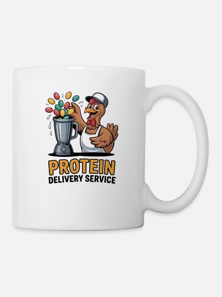 Protein Delivery Service - Tasse - Weiß