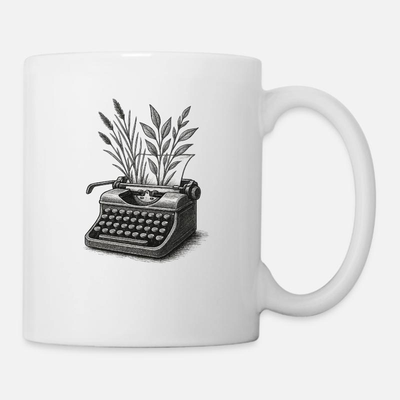 Lettres vivantes - Mug blanc - blanc