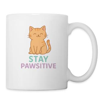 Stay Pawsitive - Mug - white - Right