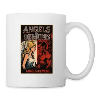 Engel und Dämonen - Vintage Poster 01 - Tasse - Weiß - Rechts