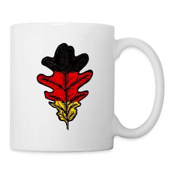 drapeau feuille de chêne - Mug blanc - blanc - Droite