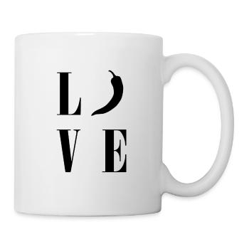 Chili Love, hot spicy chili pepper - Mug - white - Right