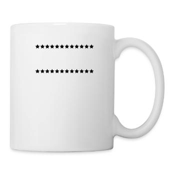 Lignes étoiles / / 24 / / Star / / lignes / / - Mug blanc - blanc - Droite