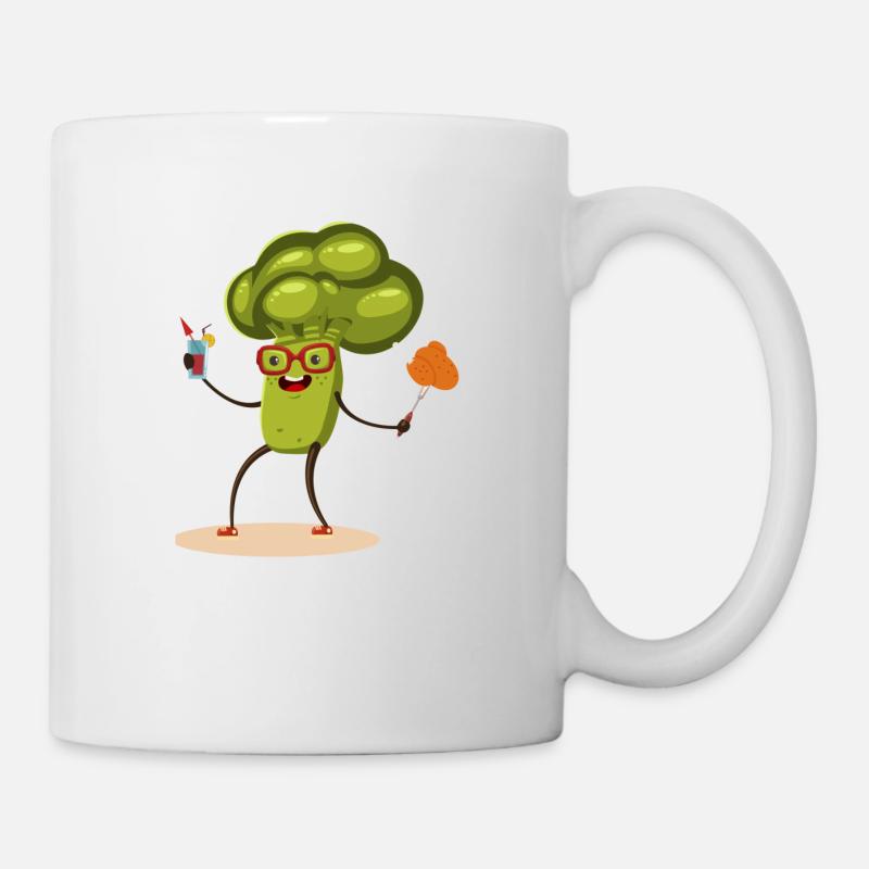 brocoli - Mug blanc - blanc