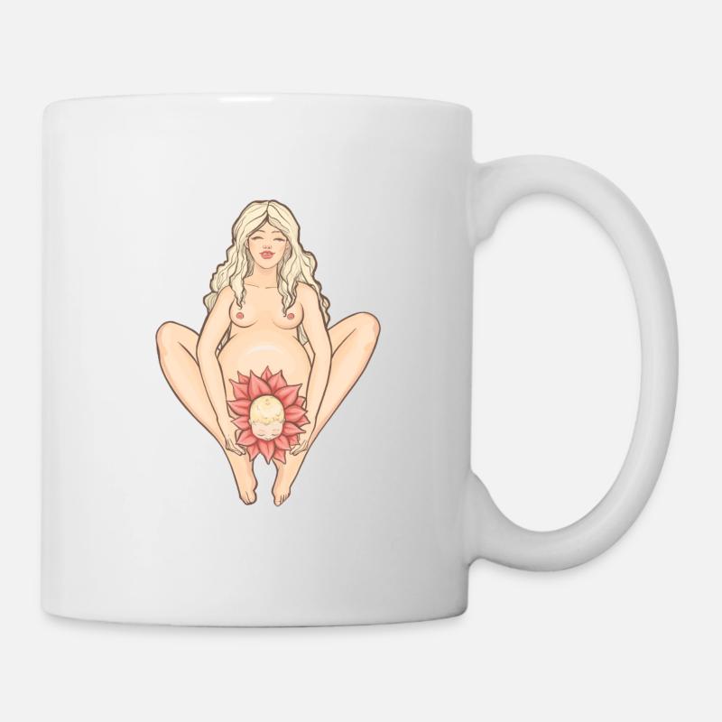 Geburt - Opening up for birth - Tasse - Weiß