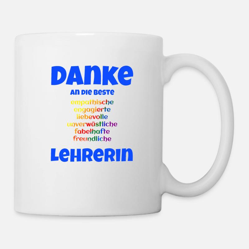 Danke Lehrerin Geschenk Helden im Alltag - Tasse - Weiß