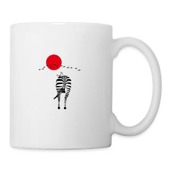 Zebra - Tasse - Weiß - Rechts