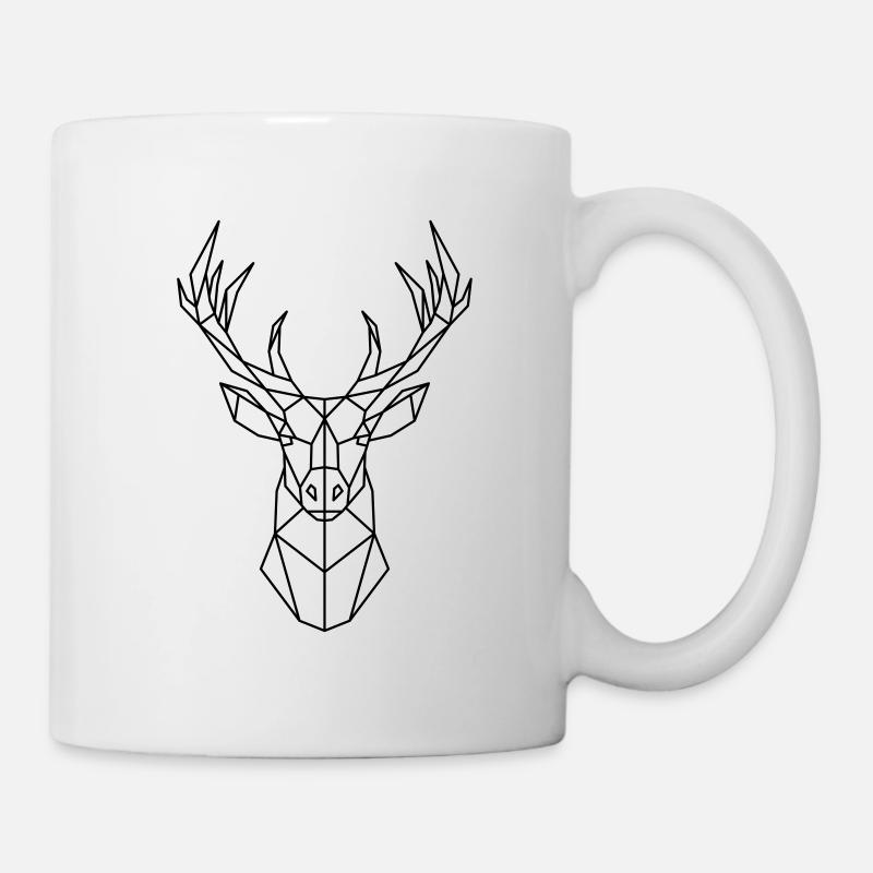 Geometric deer - Mug - white