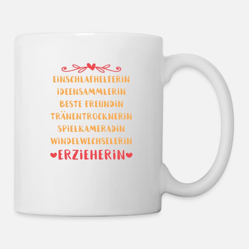 Erzieherin Geschenk - Tasse - Weiß