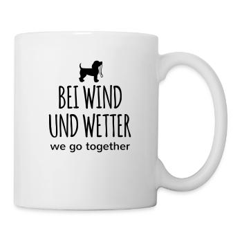 Hund lustig Gassi gehen Hundeliebhaber Sprüche - Tasse - Weiß - Rechts
