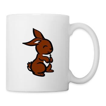 Hase / Häschen / Niedliche Tiere - Tasse - Weiß - Rechts