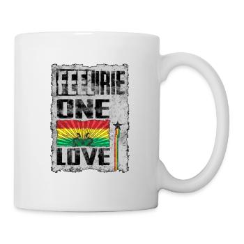feel irie reggae one love - Mug - white - Right