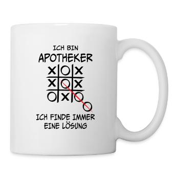 Ich bin Apotheker Apotheke Geschenk - Tasse - Weiß - Rechts
