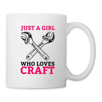 Craft women's craftswoman woman tool girl - Mug - white - Right