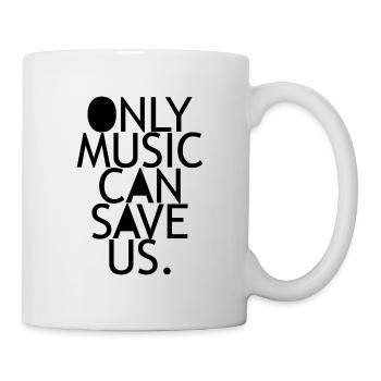 Only Music can save us cadeau de raving concert - Mug blanc - blanc - Droite
