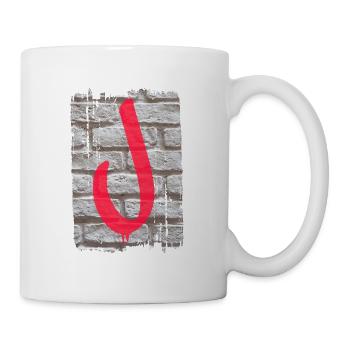 mur j - Mug blanc - blanc - Droite