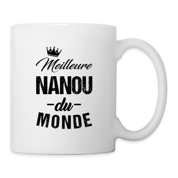 Meilleure nanou du monde t-shirt femme cadeau - Mug blanc - blanc - Droite