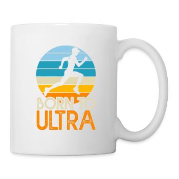 Born to ultra geschenk humor running triathlon - Tasse - Weiß - Rechts