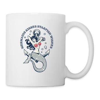 Mermaids kisses starfish wishes - Mug - white - Right