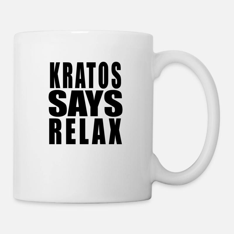 Kratos Says Relax - Mug - white