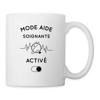 Mode aide-soignante activé - Mug blanc - blanc - Droite