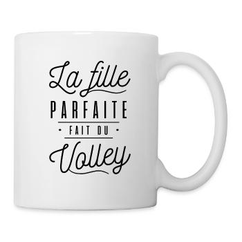 Volleyball - La fille parfaite fait du volley - Mug blanc - blanc - Droite
