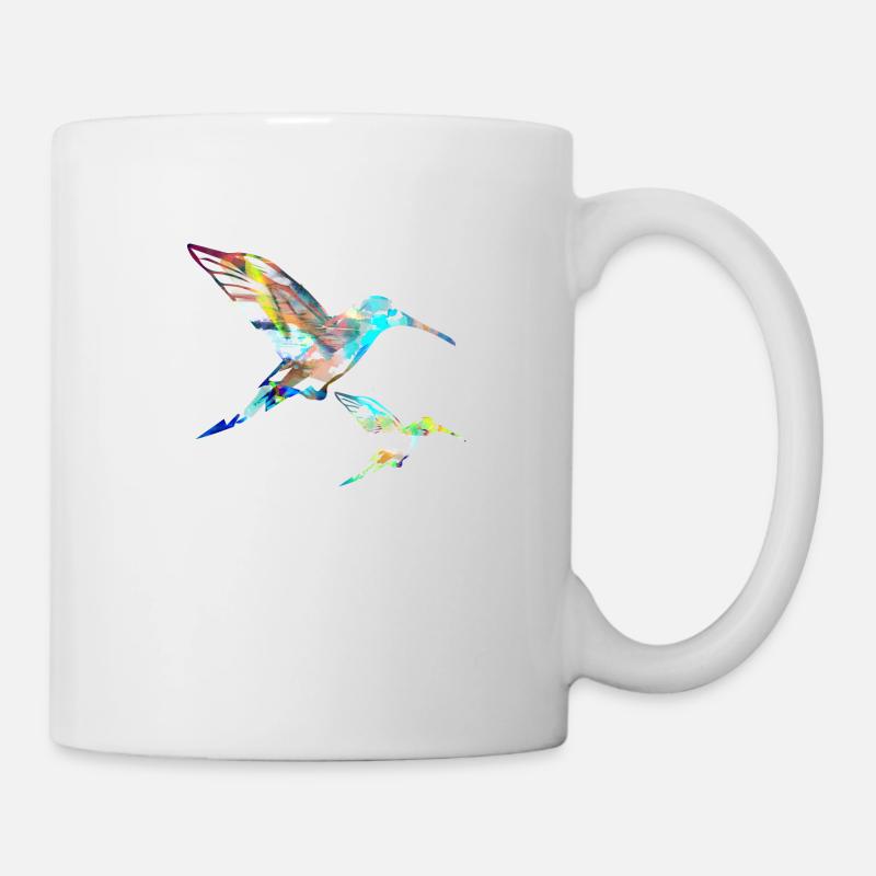 kolibri, graffiti ,malerei, vogel,malerei, - Tasse - Weiß