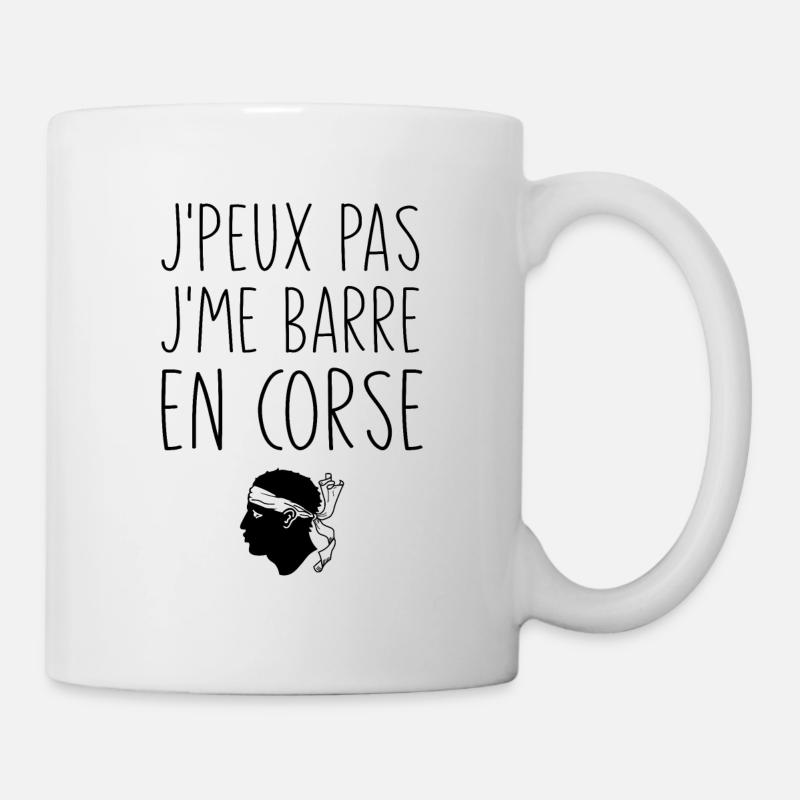 J'peux Pas J'me Barre En Corse - Mug blanc - blanc