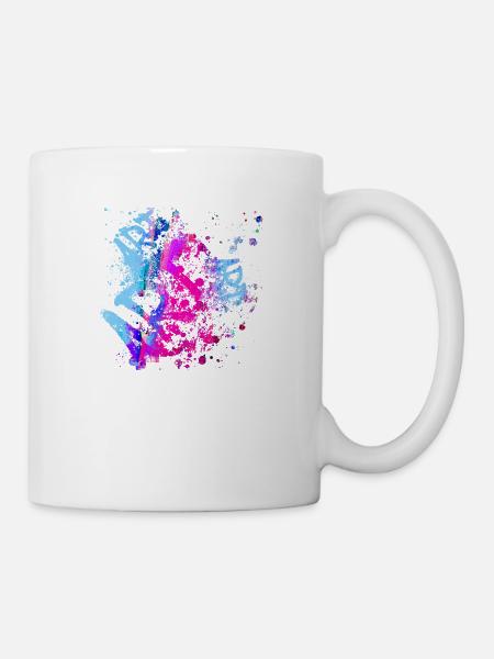 art,graffiti,malerei,bunt,artwork,kunst - Tasse - Weiß