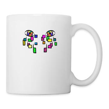 Pleurez en couleurs. - Mug blanc - blanc - Droite