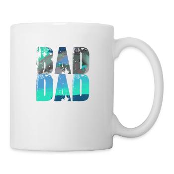 bad dad,dad,graffiti,black,typo,font,colorful - Mug - white - Right