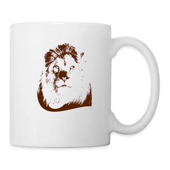 Lion - Mug blanc - blanc - Droite