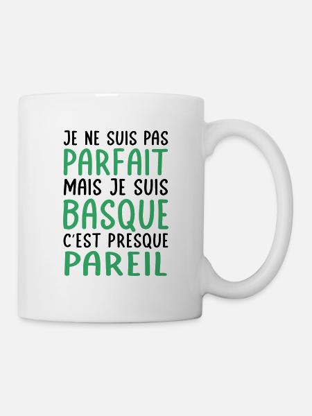 Je ne suis pas parfait mais je suis Basque - Mug blanc - blanc