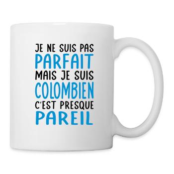Je ne suis pas parfait mais je suis Colombien - Mug blanc - blanc - Droite