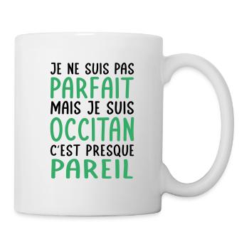 Je ne suis pas parfait mais je suis Occitan - Mug blanc - blanc - Droite