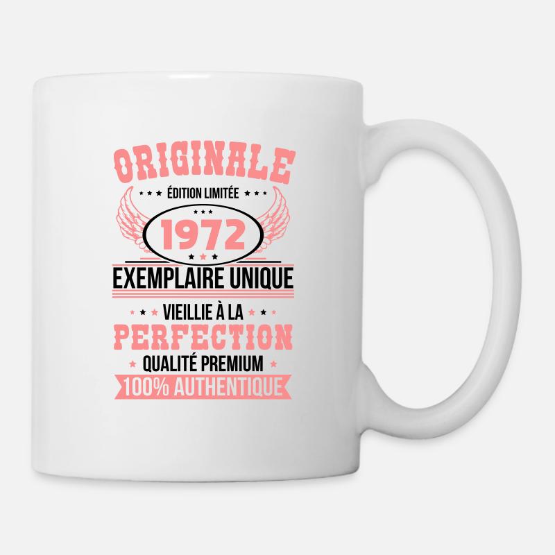 Anniversaire 50 ans - Originale - 1972 - Mug blanc - blanc