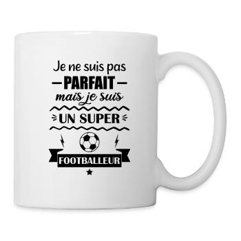 pas parfait mais foot, football, footballeur - Mug blanc - blanc - Droite