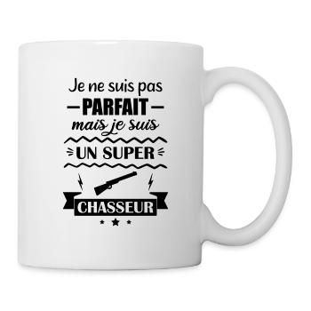 pas parfait mais chasseur, chasse - Mug blanc - blanc - Droite