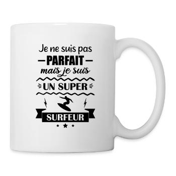 Pas parfait surfeur, idée cadeau surf - Mug blanc - blanc - Droite