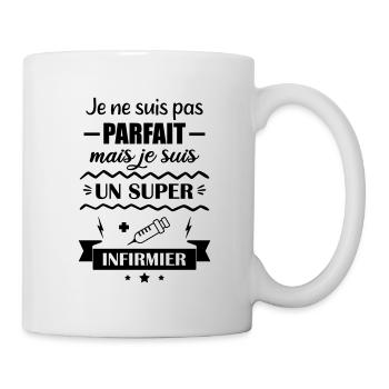 pas parfait infirmier, idée cadeau soignant - Mug blanc - blanc - Droite