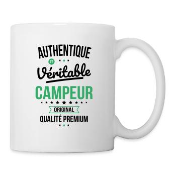 Authentique et véritable campeur - Original - Mug blanc - blanc - Droite