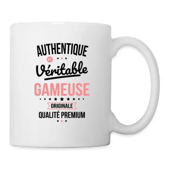 Authentique et véritable gameuse - Originale - Mug blanc - blanc - Droite