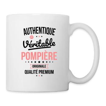 Authentique et véritable pompière - Originale - Mug blanc - blanc - Droite