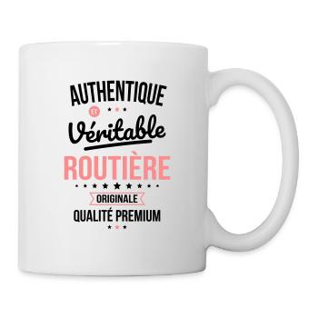 Authentique et véritable routière - Originale - Mug blanc - blanc - Droite