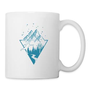 Disc Golf - Disc Golfing Spieler Ultimate Frisbee - Tasse - Weiß - Rechts